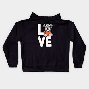 Miniature Schnauzer Love Kids Hoodie